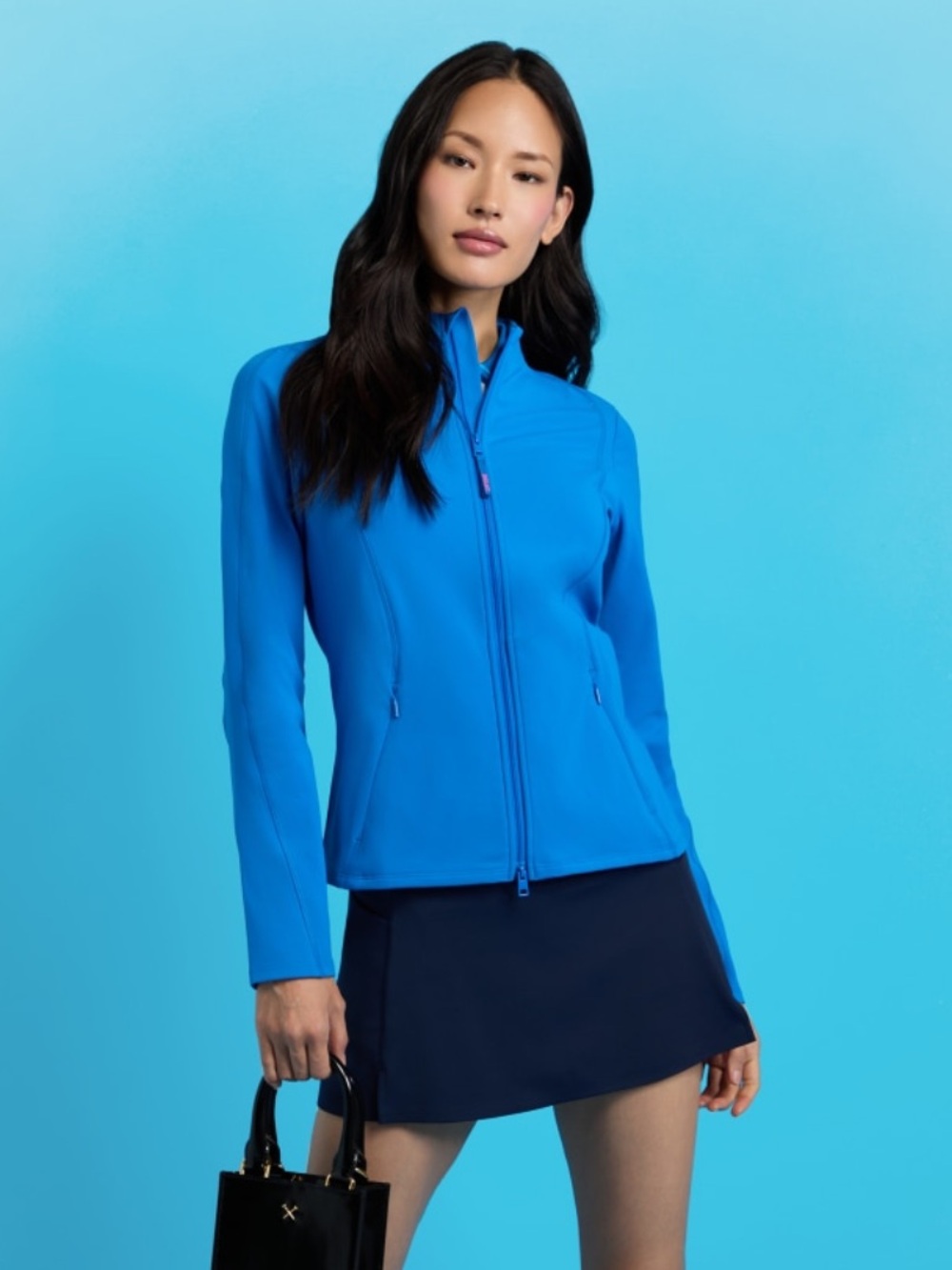 Gfore Brushed Back Stretch Full Zip Mid Layer Lisbon